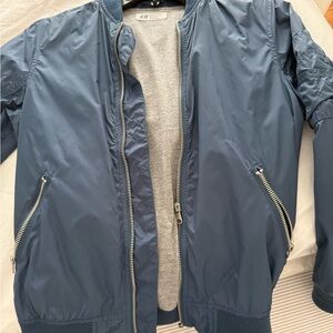 H&M  size 9/10 BoysNavy Blue Bomber Jacket